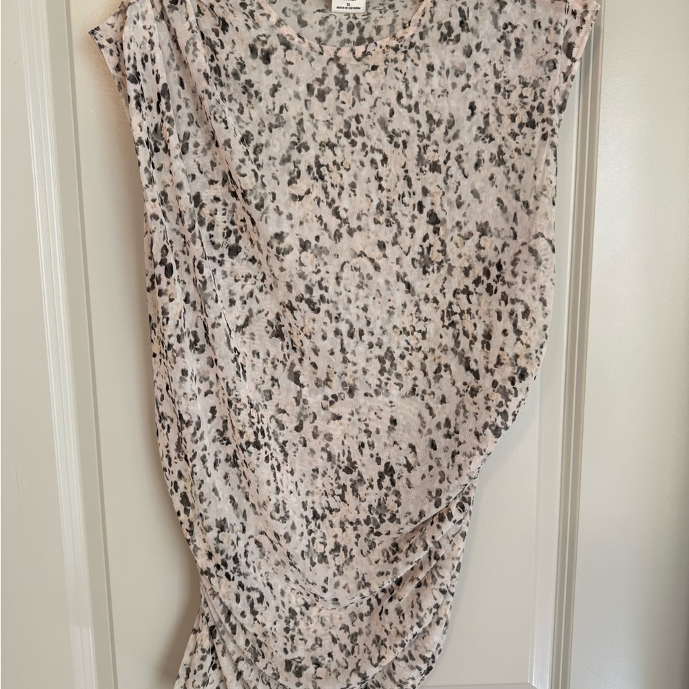 Abercrombie & Fitch Draped Mesh Top